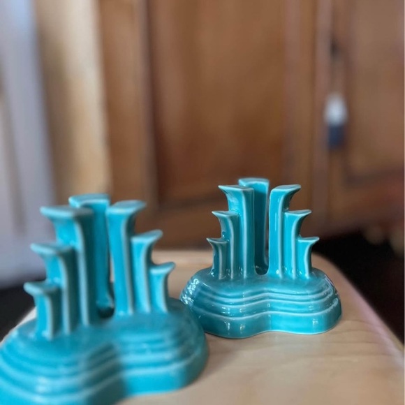 Turquoise Fiesta Pyramid Candle Holder - Picture 7 of 8